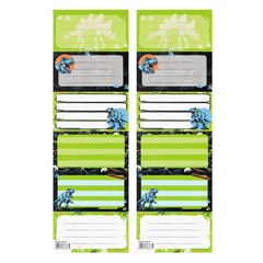 Dínós 6 db-os füzetcímke (559541)