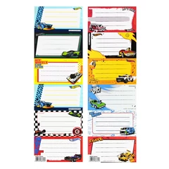 Hot Wheels 6 db-os füzetcímke (559535)