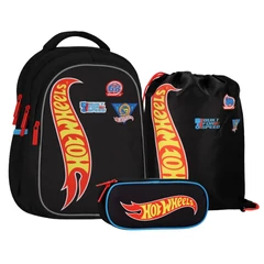 Hot Wheels iskolatáska szett ovális tolltartóval (583286-1-szett)