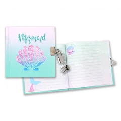 Kagylós kulcsos napló 13 x 13 cm (558486)