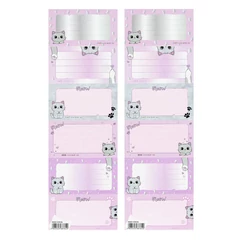 Kitty cicás 6 db-os füzetcímke (559536)