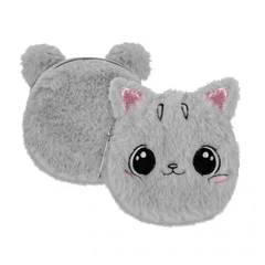 Kitty Plus cicás pénztárca - szürke, pink (550884)