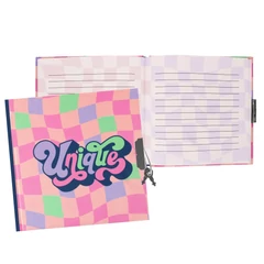 Unique kulcsos napló 14 x 14 cm