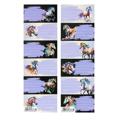 Lovas 6 db-os füzetcímke (559542)