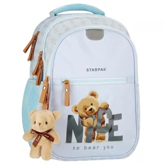 Macis iskolatáska hátizsák - 2 rekeszes - Nice to bear you (576208)