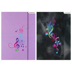 Music A/4 gumis mappa - kétféle (536507)