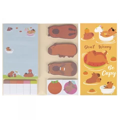 Öntapadós jegyzettömb és notesz szett - Capybara (563057)
