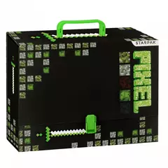 Pixel Game fogantyús irattartó A4/95 mm - zöld (536859)