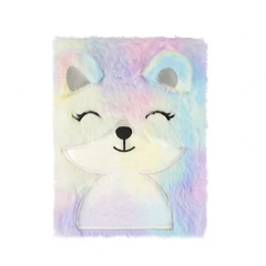 Rókás szőrmés napló - A6/80 lap - pasztell (564732)