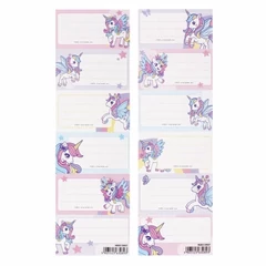 Unikornisos 6 db-os füzetcímke - kétféle (536027)