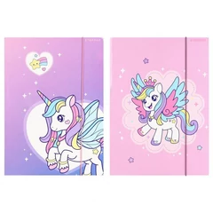 Unikornisos A/4 gumis mappa - kétféle (583291)