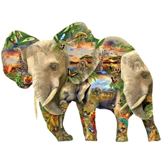 SunsOut 1000 db-os puzzle - Ele-Phantastic - Lori Schory (95436)