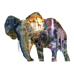 SunsOut 1000 db-os puzzle - Elephant Waterfall - Alixandra Mullins (95015)