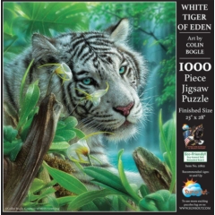 SunsOut 1000 db-os puzzle - White Tiger of Eden (21802)