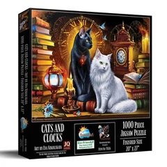 SunsOut 1000 db-os puzzle - Cats and Clocks (71826)