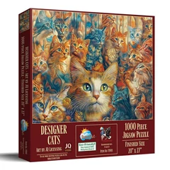SunsOut 1000 db-os puzzle - Designer Cats (71901)