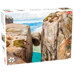 Tactic 1000 db-os puzzle - A világ körül - Kjerag-hegy (58672)