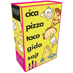 Cica, pizza, taco, gida, sajt társasjáték (BLU34813)