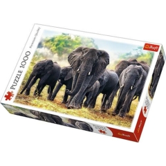 Trefl 1000 db-os puzzle - Afrikai elefántok (10442)
