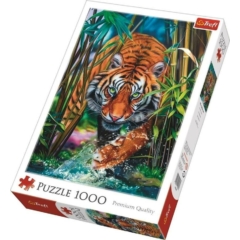 Trefl 1000 db-os puzzle - Vadászó tigris (10528)
