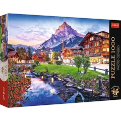 Trefl 1000 db-os Premium Plus puzzle - Alpine Village, Switzerland (10854)