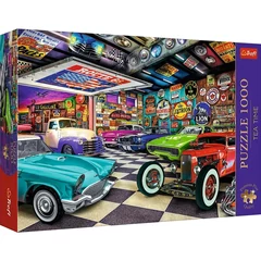 Trefl 1000 db-os Premium Plus puzzle - Tea Time - Autógyűjtők garázsa (10845)