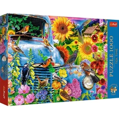 Trefl 1000 db-os Premium Plus puzzle - Tea Time - Vidéki élet: énekesmadarak (10848)