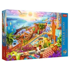 Trefl 1000 db-os Premium Plus puzzle - Tea Time - Visit Santorini (10842)
