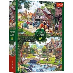 Trefl 2 x 500 db-os puzzle - Idyllic life (37494)