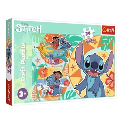 Trefl 24 db-os Maxi puzzle - Lilo és Stitch - Vakáció (14365)