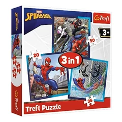 Trefl 3 az 1-ben puzzle (20,36,50 db-os) - Disney - Marvel - Pókember (34874)