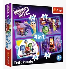 Trefl 4 az 1-ben puzzle (35,48,54,70 db-os) - Agymanók - Emotions rule (34652)