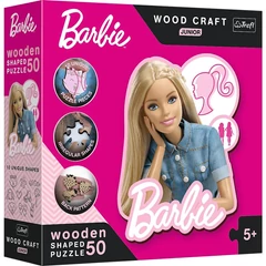 Trefl 50 db-os Wood Craft Shaped Prémium Fa Puzzle - Barbie (20201)