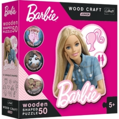 Trefl 50 db-os Wood Craft Shaped Prémium Fa Puzzle - Barbie (20201)