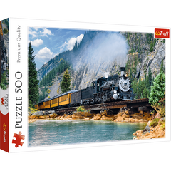 Trefl 500 db-os puzzle - Vonat a hegyekben (37379)