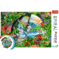 Trefl 1040 db-os Spirál puzzle - Trópusi állatok (40014)