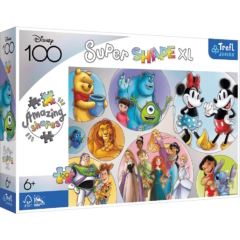 Trefl Super Shape XL 160 db-os puzzle - Disney színes világa - Disney 100 (50033)
