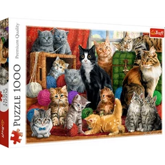 Trefl 1000 db-os puzzle - Cicák a szobában (10555)