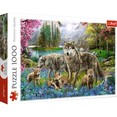 Trefl 1000 db-os puzzle - Farkasok a tónál (10558)