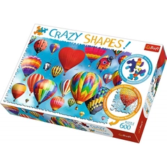 Trefl 600 db-os puzzle - Crazy Shapes - Színes hőlégballonok (11112)
