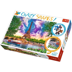Trefl 600 db-os puzzle - Crazy Shapes - Az égbolt Párizs felett (11115)