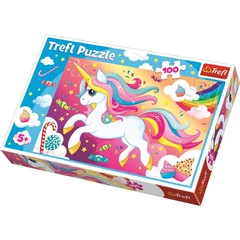 Trefl 100 db-os puzzle - Édes unikornis (16386)