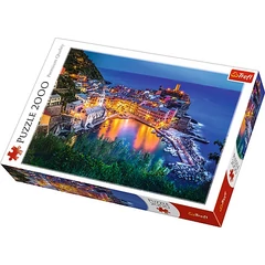 Trefl 2000 db-os puzzle - Vernazza alkonyatkor (27086)