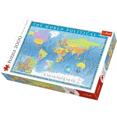 Trefl 2000 db-os puzzle - Politikai világtérkép (27099)