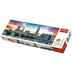 Trefl 500 db-os Panoráma puzzle - A Big Ben és a Westminsteri apátság (29507)
