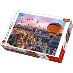 Trefl 3000 db-os puzzle - Hőlégballonnal Kappadókia felett, Törökország (33059)
