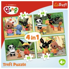 Trefl 4 az 1-ben puzzle (35,48,54,70 db-os) - Bing - Játék a barátokkal (34335)