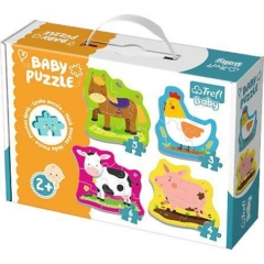 Trefl Baby Puzzle táskában - Első puzzle - Háziállatok (36070)
