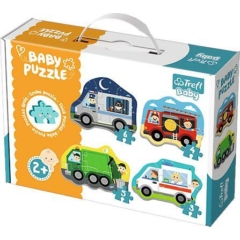 Trefl Baby Puzzle táskában - Első puzzle - Járművek (36071)