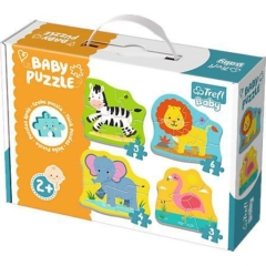 Trefl Baby Puzzle táskában - Első puzzle - Szafari állatok (36073)